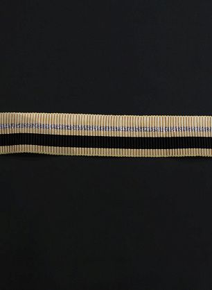 Тесьма с люрексом ш-4см черно-бежево-серебряная - в интернет-магазине тканей Тессутидея арт. F-6339