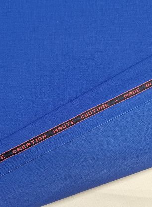 Костюмная стрейч дабл фейс 320 г/м (о) синяя - в интернет-магазине тканей Тессутидея арт. 05-4813