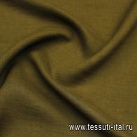 Лен (о) хаки - итальянские ткани Тессутидея арт. 16-0934