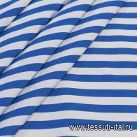 Сорочечная (н) сине-белая полоска - итальянские ткани Тессутидея арт. 01-6829