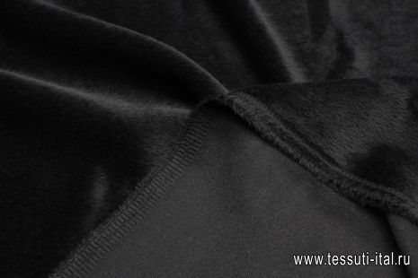 Пальтовая (о) черная - итальянские ткани Тессутидея арт. 09-2035
