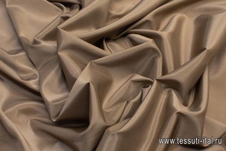 Подкладочная стрейч (о) светло-коричневая - итальянские ткани Тессутидея арт. 07-1259