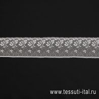 Кружево ш-5,5см белое - итальянские ткани Тессутидея арт. F-6342