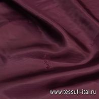Подкладочная вискоза (о) темно-бордовая с надписью Max Mara - итальянские ткани Тессутидея арт. 08-1184
