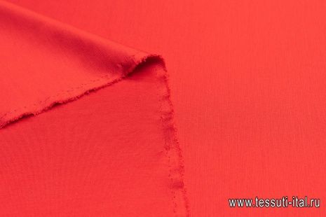 Трикотаж двусторонний (о) красный - итальянские ткани Тессутидея арт. 13-1460