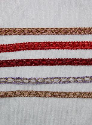 Тесьма жаккардовая в ассортименте ш-0,5-1см - итальянские ткани Тессутидея 03-2273