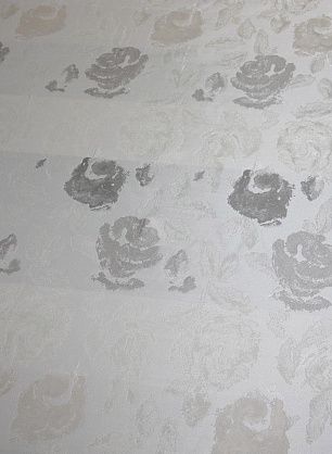 Тафта (о) серо-бежевый орнамент  - в интернет-магазине тканей Тессутидея арт. 03-3182