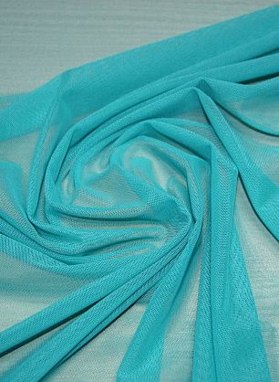 Сетка плательная (о) бирюзовая - в интернет-магазине тканей Тессутидея арт. 03-2448