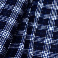 Костюмная клетка (н) сине-бело-голубая Kiton - итальянские ткани Тессутидея арт. 05-3210