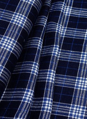 Костюмная клетка (н) сине-бело-голубая Kiton - в интернет-магазине тканей Тессутидея арт. 05-3210
