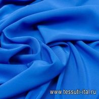 Крепдешин (о) темно-голубой - итальянские ткани Тессутидея арт. 02-8592