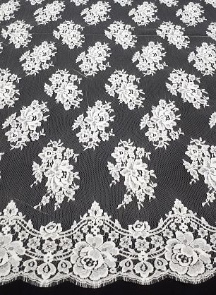 Кружевное полотно (о) белое Solstiss - в интернет-магазине тканей Тессутидея арт. 03-5426