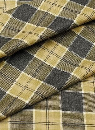 Костюмная (н) серо-бежевая клетка - в интернет-магазине тканей Тессутидея арт. 05-4531