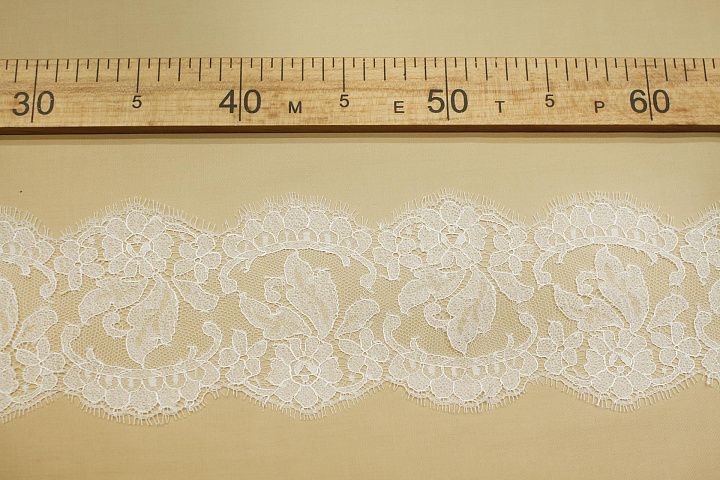 Кружево айвори ш-10см - итальянские ткани Тессутидея арт. 03-7345