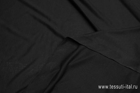 Трикотаж подкладочный (о) черный - итальянские ткани Тессутидея арт. 14-1732