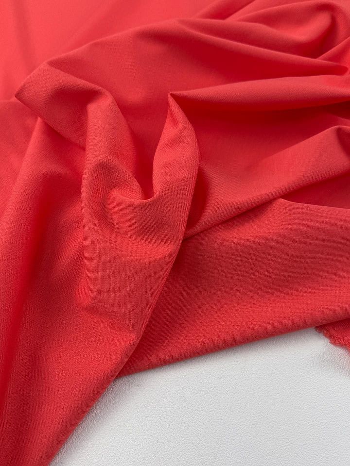 Джерси вискоза+полиамид (о) коралловое - итальянские ткани Тессутидея арт. 14-1763