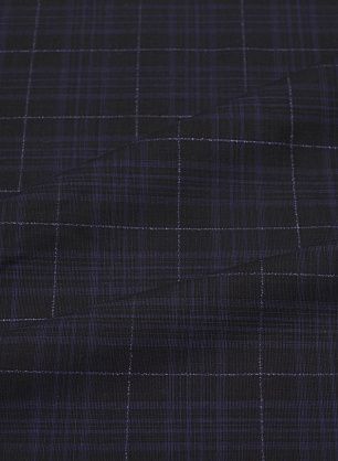 Костюмная шерсть (н) сине-черная клетка - в интернет-магазине тканей Тессутидея арт. 05-4938