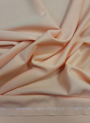 Плательная шерсть-креп  (о) Leitmotiv светло-оранжевая - в интернет-магазине тканей Тессутидея арт. 17-0370