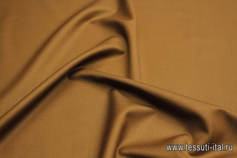 Костюмная стрейч дабл фэйс (о) коричневая - итальянские ткани Тессутидея арт. 05-4449