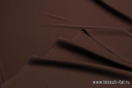 Шелк кади стрейч (о) темно-бордовый - итальянские ткани Тессутидея арт. 10-3341