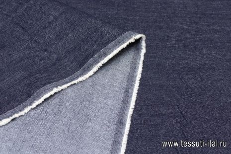 Джинса стрейч (о) темно-синяя - итальянские ткани Тессутидея арт. 01-5307