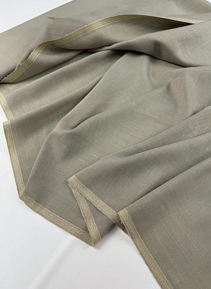 Костюмная шерсть+шелк (о) светло-оливковая - в интернет-магазине тканей Тессутидея арт. 05-5255