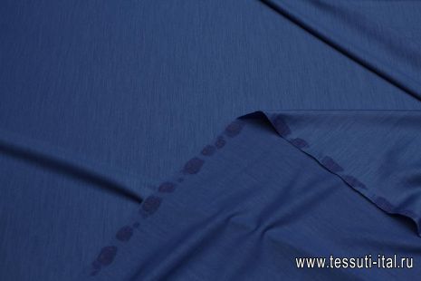 Трикотаж шерсть (о) ярко-синий - итальянские ткани Тессутидея арт. 15-1106