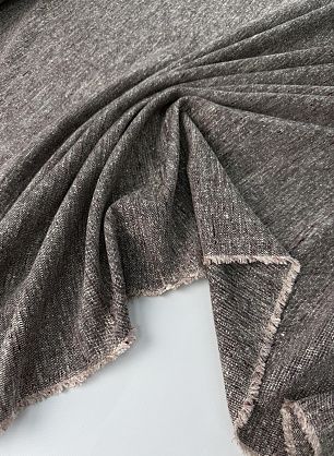 Костюмная твид шелк+шерсть (н) черно-розово-бордовая - в интернет-магазине тканей Тессутидея арт. 05-5094