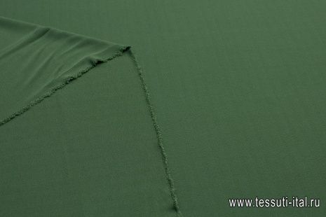 Трикотаж вискоза креп (о) зеленый - итальянские ткани Тессутидея арт. 14-1594