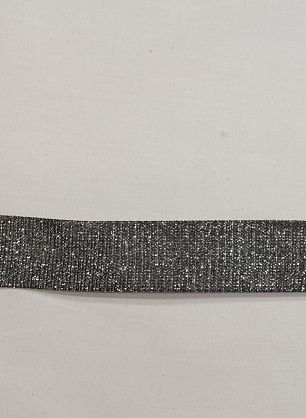 Тесьма окантовочная с люрексом ш-1,8см темно-серая - в интернет-магазине тканей Тессутидея арт. F-6201