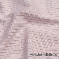 Сорочечная (н) бело-красная полоска - итальянские ткани Тессутидея арт. 01-5950
