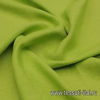 Лен (о) ярко-салатовый - итальянские ткани Тессутидея арт. 16-0905