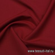 Плательная стрейч (о) темно-красная - итальянские ткани Тессутидея арт. 17-1055