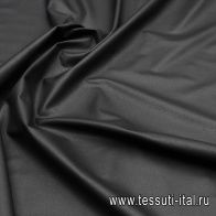 Искусственная кожа (о) черная - итальянские ткани Тессутидея арт. 03-6930
