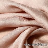 Плательная фактурная (о) бежево-розовая  - итальянские ткани Тессутидея арт. 02-7055