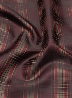 Тафта (н) бордово-красно-бежевая клетка - в интернет-магазине тканей Тессутидея арт. 03-6793