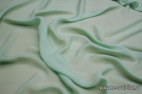 Шифон (о) светло-зеленый - итальянские ткани Тессутидея арт. 10-3107