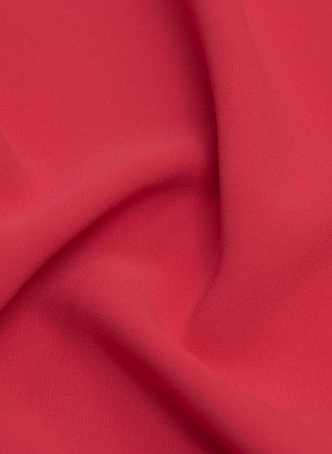 Шелк кади (о) красно-коралловый - в интернет-магазине тканей Тессутидея арт. 10-2137