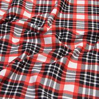 Джерси хлопок (н) красно-бело-черная клетка в стиле Burberry - итальянские ткани Тессутидея арт. 12-1017