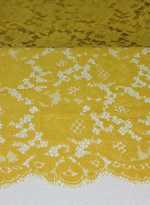 Кружево (о) желтое ш-90см - в интернет-магазине тканей Тессутидея арт. 03-3273