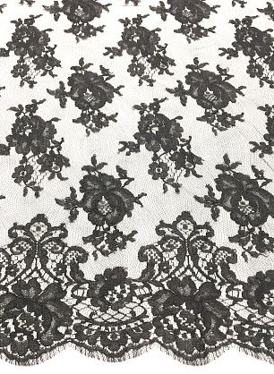 Кружево (о) графитовое - в интернет-магазине тканей Тессутидея арт. 03-5170
