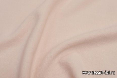 Костюмная креп двухслойная (о) светло-бежево-розовая в стиле Scervino - итальянские ткани Тессутидея арт. 05-4125