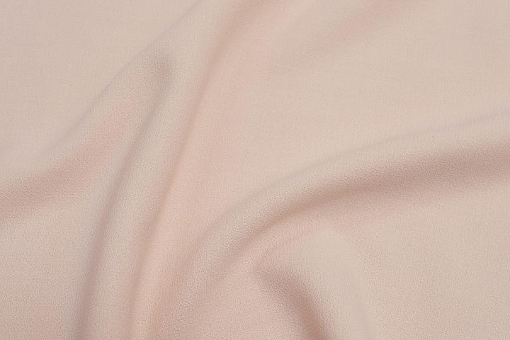 Костюмная креп двухслойная (о) светло-бежево-розовая в стиле Scervino - итальянские ткани Тессутидея арт. 05-4125