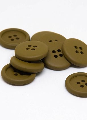 Пуговица пластик 4 прокола d-20мм горчичная - в интернет-магазине тканей Тессутидея арт. F-4652
