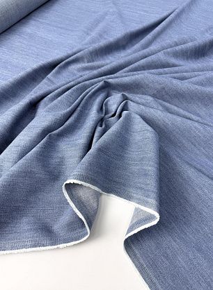 Джинса сорочечная (о) голубая - в интернет-магазине тканей Тессутидея арт. 01-8002