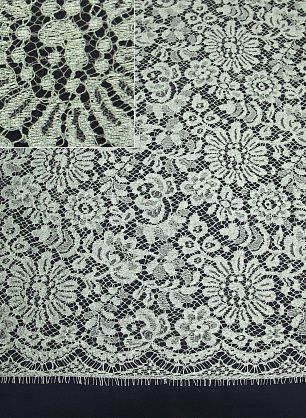 Кружево Solstiss (о) салатовое ш-100см - в интернет-магазине тканей Тессутидея арт. 03-2308