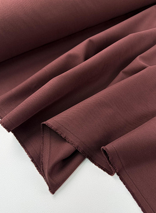 Хлопок костюмный стрейч (о) темно-коричневый - в интернет-магазине тканей Тессутидея арт. 01-8132