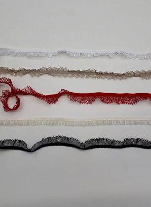 Резинка кружевная (о) красная, белая, черная, бежевая, молочная ш-2-2,5см - в интернет-магазине тканей Тессутидея арт. F-4106