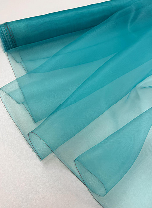 Органза сетка (о) бирюзовая - в интернет-магазине тканей Тессутидея арт. 10-5065