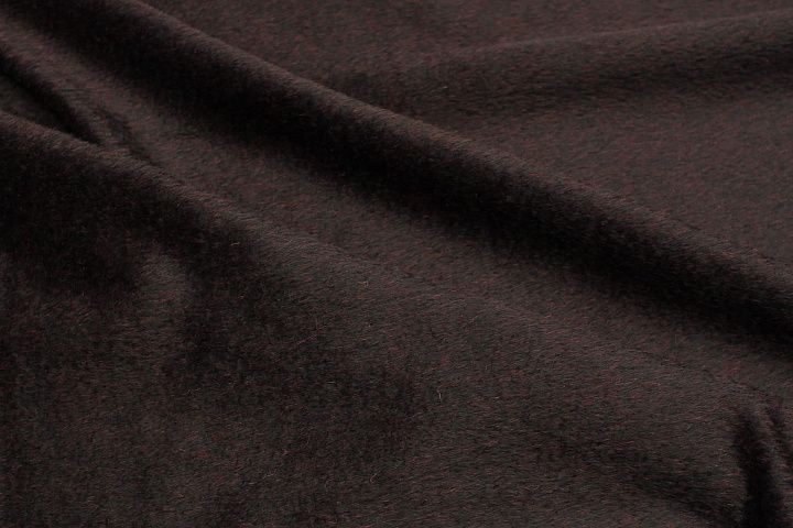 Пальтовая (о) черно-бордовая меланж - итальянские ткани Тессутидея арт. 09-2036